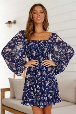 Hello Molly Electric Lover Dress Navy Day Dresses