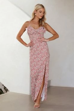 Hello Molly Breezy Fit Maxi Dress Red Maxi Dresses