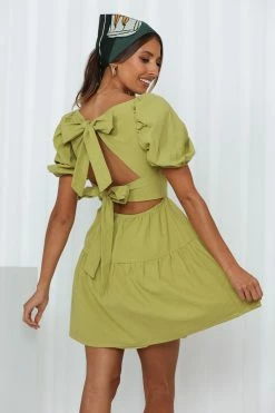 Best Pirce ๐ Hello Molly Best Weekend ๐ Dress Lime ๐ 10 Hello Molly Best Weekend Dress Lime