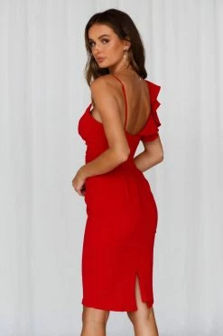 Best reviews of ๐ฏ Hello Molly Bodycon ๐ Dresses Home Late Midi ๐ Dress Red ๐ 12 Hello Molly Bodycon Dresses Home Late Midi Dress Red