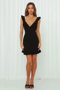 Hello Molly Salsa Nights Dress Black Backless Dresses