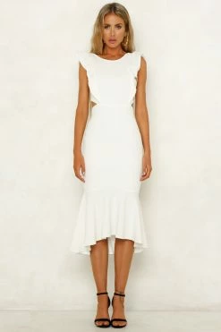 Hello Molly Bodycon Dresses Only On Stage Midi Dress White
