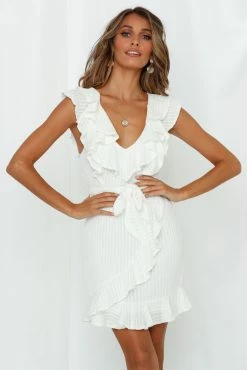 Hello Molly My Eyes Open Dress White