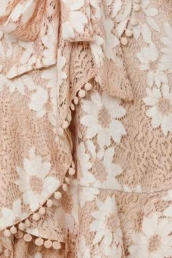 Hello Molly Elevated Angels Dress Nude