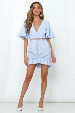 Hello Molly Dance On Dress Steel Blue