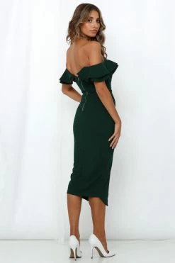 Hello Molly Tokyo Rose Midi Dress Green