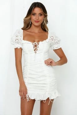 Hello Molly Bodycon Dresses Saved By The Bell Dress White