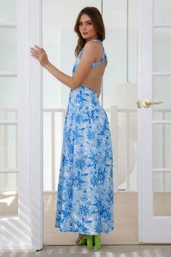 Best deal ๐งจ Hello Molly Pleasant Living Midi ๐ Dress Blue Backless ๐ Dresses ๐ 10 Hello Molly Pleasant Living Midi Dress Blue Backless Dresses