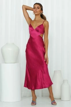 Hello Molly Formal Dresses Thanks I Bought It Midi Dress Fuchsia