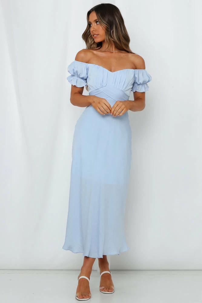 Wholesale ๐ Hello Molly Sky Child Maxi ๐ Dress Steel Blue Day ๐ Dresses ๐ 2 Hello Molly Sky Child Maxi Dress Steel Blue Day Dresses