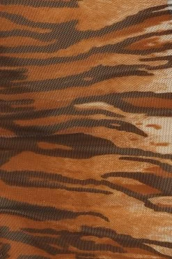 Hello Molly Bodycon Dresses Kicking Up The Dust Dress Tiger Print