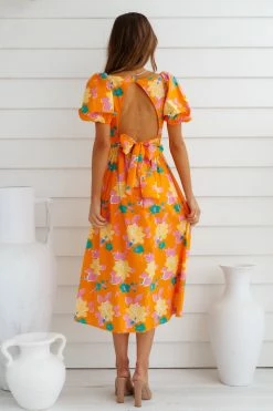 Hello Molly Neon Gardens Midi Dress