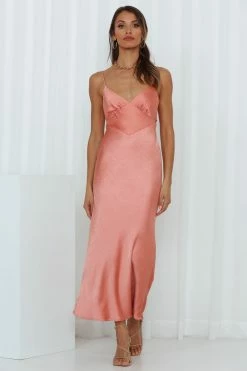 Hello Molly Keep Watching Midi Dress Pink