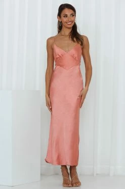 Hello Molly Keep Watching Midi Dress Pink