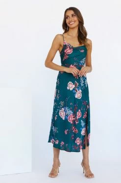 Hello Molly Atlas Maxi Dress Green Floral Dresses