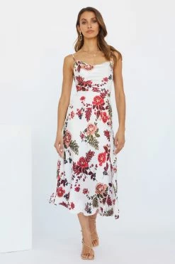 Hello Molly Floral Dresses Atlas Maxi Dress White