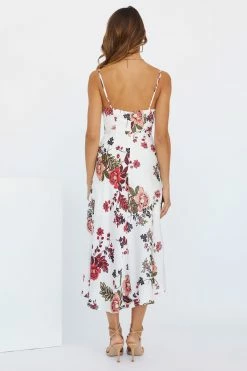 Hello Molly Floral Dresses Atlas Maxi Dress White