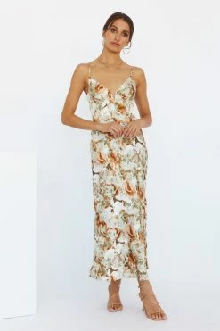 Hello Molly Floral Dresses Heart You Midi Dress Sage