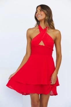 Hello Molly Morning Sky Dress Red