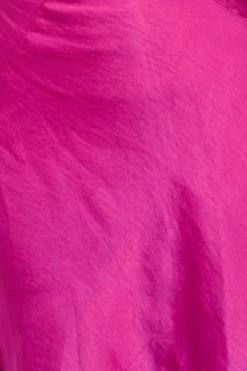 Hello Molly Desert Love Dress Fuchsia Backless Dresses