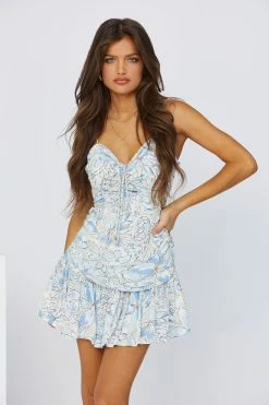 Best deal 🔥 Hello Molly Floral 👗 Dresses Fell In Too Deep 👗 Dress Steel Blue 🔔 10 Hello Molly Floral Dresses Fell In Too Deep Dress Steel Blue