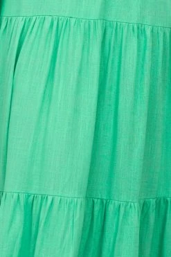 Hello Molly Landscape View Maxi Dress Green Backless Dresses