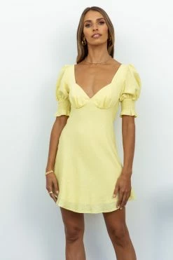 Hello Molly Backless Dresses Ms Finesse Dress Yellow