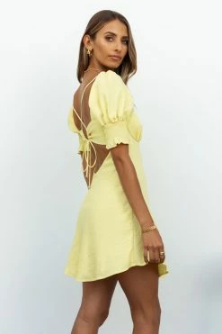 Hello Molly Backless Dresses Ms Finesse Dress Yellow