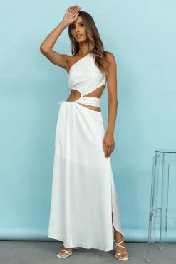 Hello Molly Maxi Dresses Hot Divinity Maxi Dress White