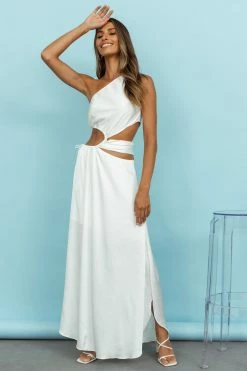 Hello Molly Maxi Dresses Hot Divinity Maxi Dress White