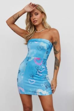 Hello Molly Bodycon Dresses Staring At Midnight Dress Blue