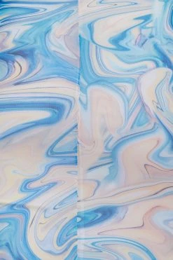 Backless Dresses SHE IS US Etoile Mesh Dress Blue