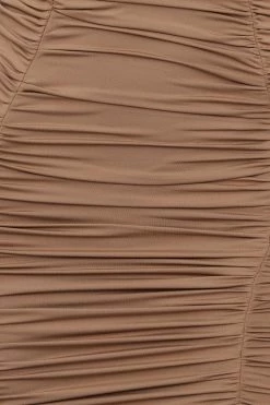 Hello Molly Backless Dresses Chocolate Heart Dress Brown