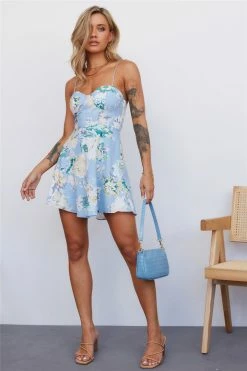 Hello Molly Day Dresses Morning Wake Up Call Dress Blue