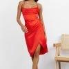 Hello Molly Bodycon Dresses My Fierce Heart Midi Dress Red