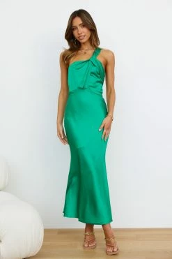 Hello Molly Day Dresses Adore Sunsets Midi Dress Green