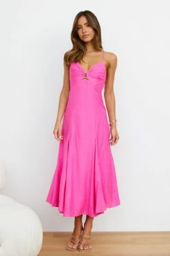 Hello Molly Day Dresses Unspoken Desire Maxi Dress Pink