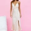 Hello Molly Miles Of Isla Midi Dress Champagne Day Dresses