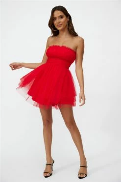 Hello Molly Hollywood Lights Mini Dress Red