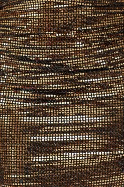 Hello Molly Disco Girl Maxi Dress Bronze Maxi Dresses