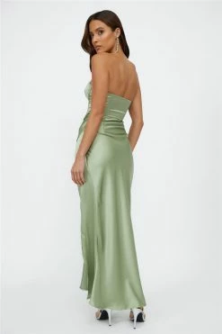 Hello Molly Luxe Prose Maxi Dress Sage Maxi Dresses