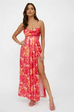 Hello Molly Blooming Season Midi Dress Red