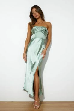 Hello Molly Formal Dresses Keeping It Real Maxi Dress Sage Green