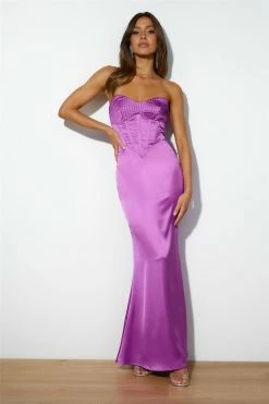 Hello Molly Take A Ride Maxi Dress Purple