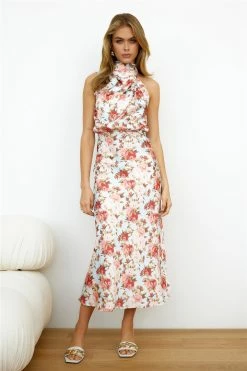 Hello Molly Faking It Maxi Dress Blue Floral Dresses