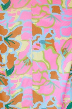 Hello Molly Floral Dresses Groovy Feeling Midi Dress Pink