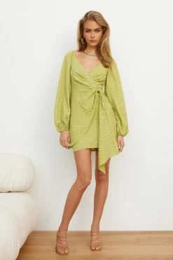 Hello Molly Keep Doing You Dress Olive Long Sleeve Dresses