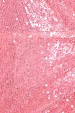 Hello Molly Long Sleeve Dresses Party Shirt Dress Pink