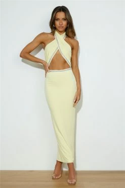 Hello Molly Dancing Under The Rain Maxi Dress Yellow