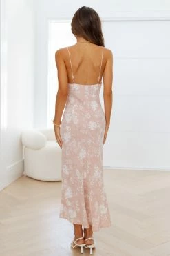 Hello Molly Totally Wild Midi Dress Pink Day Dresses